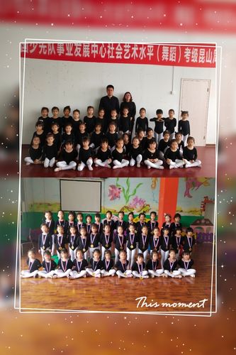 舞蹈班考级时与考官及园长的留念暨学期末荣获奖牌荣誉的集体照