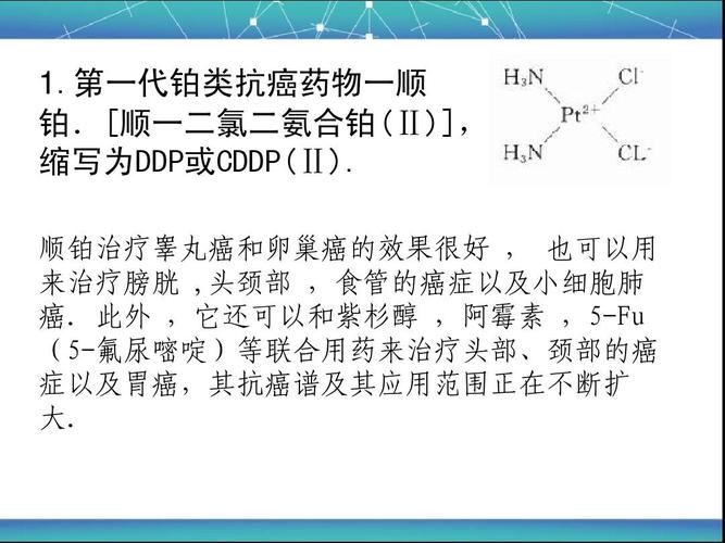 铂类抗癌药物ppt