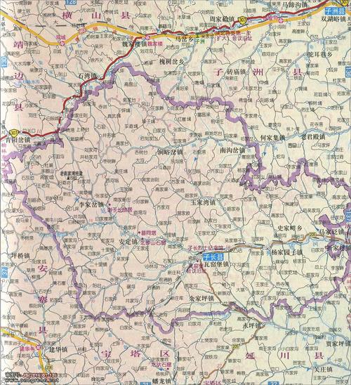 地图库 中国地图 陕西 延安 >> 瓦窑堡市子长县地图   分国地图 | 分