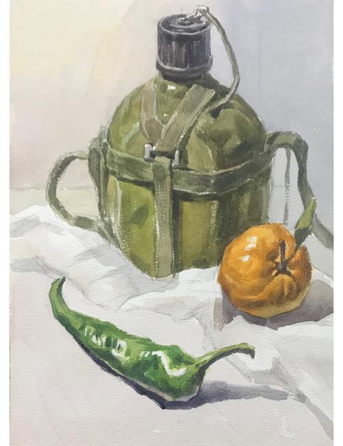 静物水彩_水彩_水彩颜料_温莎牛顿怎么样_文化_绘画