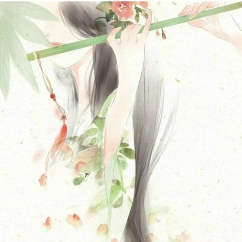 古风吹笛人头像丨横吹才听泪已流寒灯照雨宿江头