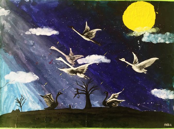 "我为候鸟护航"—第38个"爱鸟周"全盟小学生绘画大赛