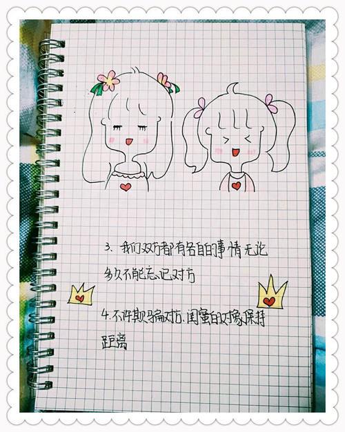 闺蜜协议书手抄报 读书手抄报