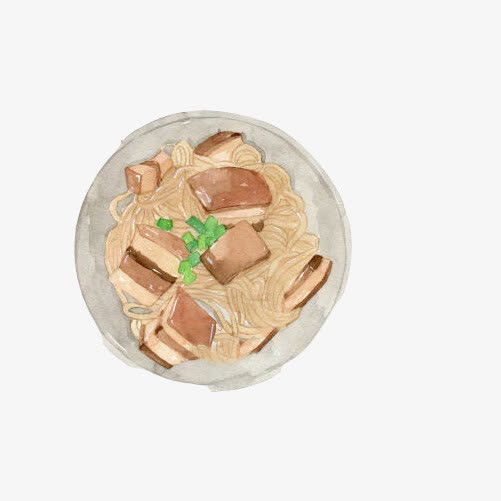 关键词 : 炖菜,猪肉,粉条,手绘美食,色彩画