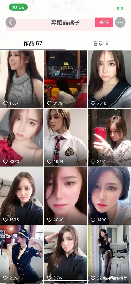 抖音百万女网红奔跑的晶骡子拥有高颜值和魔鬼身材
