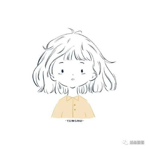 每天学一幅简笔画-可爱的豆豆眼女孩子