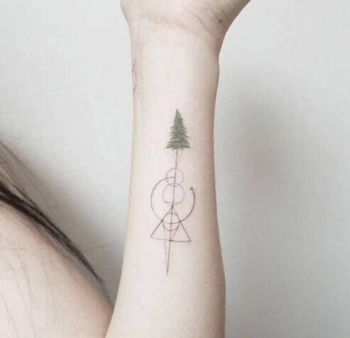 ins风简约风格纹身图案/武汉纹身_纹身_简约风格_ins风_纹身也清新_美
