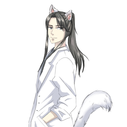 【燃晚】大白猫与小灰狼 兽人abo生子