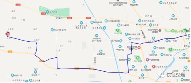 最新仪征公交线路走向站点最全公布