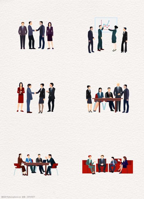 关键词:矢量6组商务团队ai设计 卡通 人物 商务 团队 开会 矢量 手绘