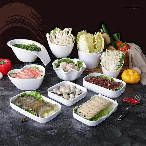 祥源美火锅店餐具涮商用青菜蔬菜盘