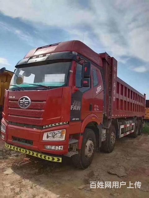 19年解放j6p86米550马力前四后八自卸车