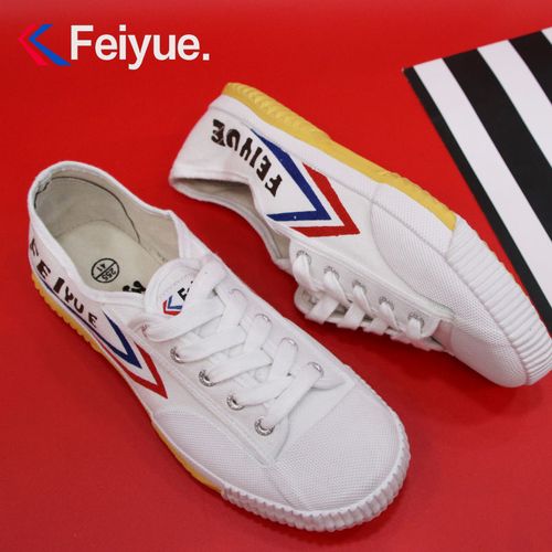 飞跃鞋女法国版复古帆布鞋经典款百搭跑步鞋男学生运动鞋小白鞋女