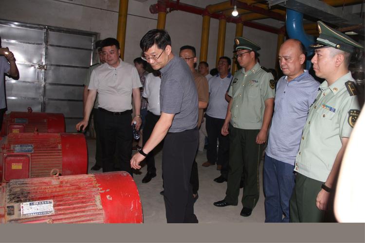 6月5日下午,新洲区区长赵利洪在副区长余建军,公安分局副局长王振兴及