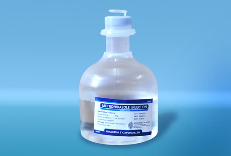 metronidazole with sodium chloride
