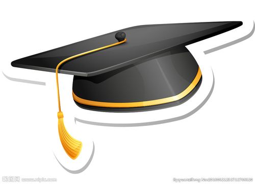 卡通博士帽矢量素材图片