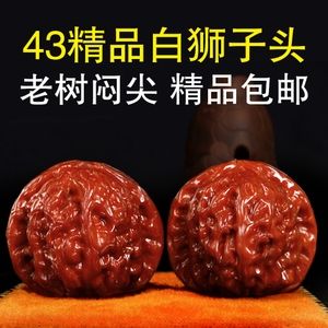 文玩核桃白狮子头把玩核桃一对手玩大个玩核桃品喜来文玩店精品