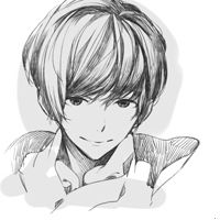 素描男生图片伤感头像