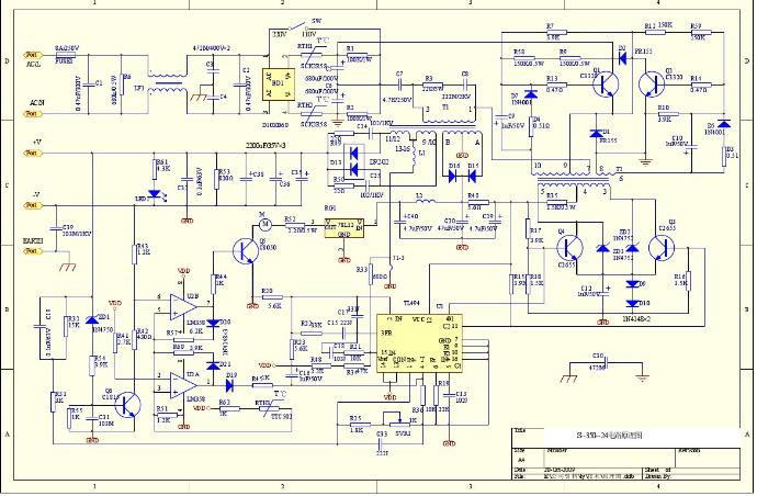 求教 型号为s-350-24 开关电源的工作原理,及图纸