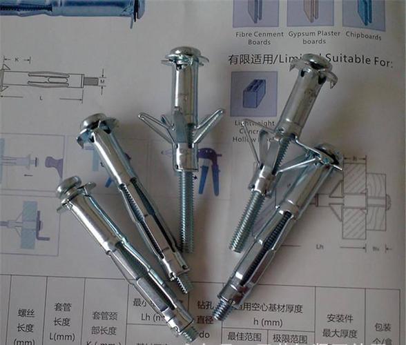 石膏板膨胀螺丝 螺钉 空心砖膨胀螺丝 空心墙壁专用膨胀螺丝