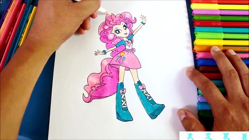 小马宝莉水彩画:聪明的你几步就拥有这样的柔柔