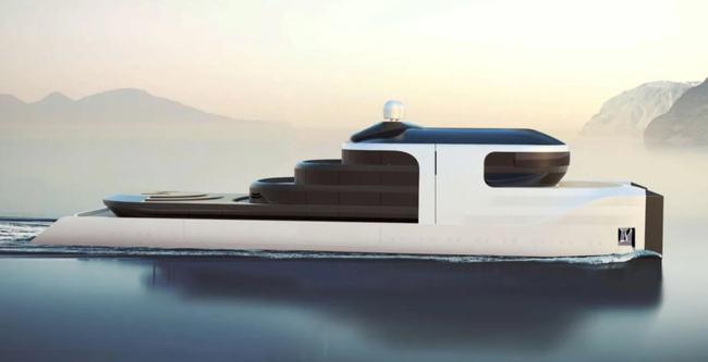 80米混合动力双体探险游艇概念columbus2