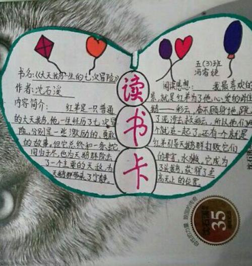 孩子们做的读书卡,手抄报,漂亮吧!