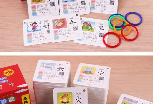 惠典正版儿童快速看图识字卡800字小学生一二年级同步生字卡有声视频