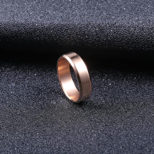 6mm宽魔戒情侣戒指时尚韩版钛钢光面个性指环戒指 美码5-14码