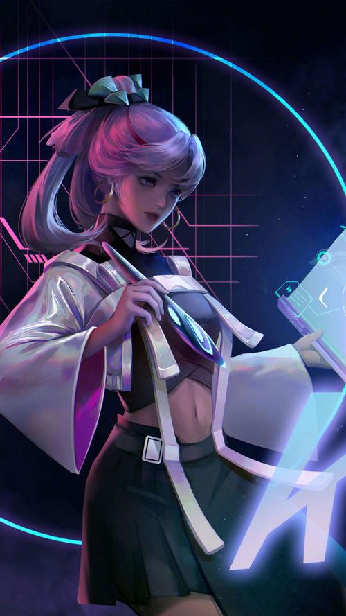 帅气壁纸 电脑桌面 荧光色 飒 暗黑风格 酷女孩专用 上官婉儿帅气皮肤