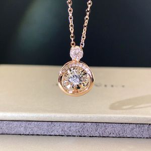 新款18k金钻石项链,双车花灵动系列