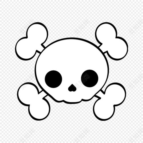 骷髅头兔子头像图片简笔画图片