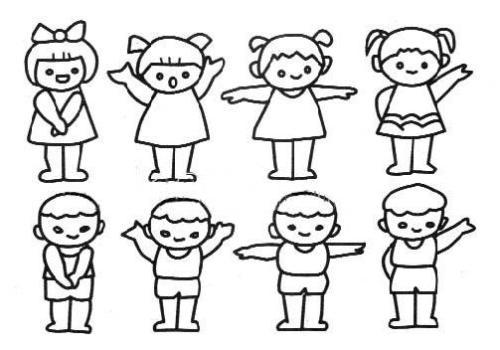儿童人物画教学-儿童初学画画儿童画画培训班儿童人物画图片大全