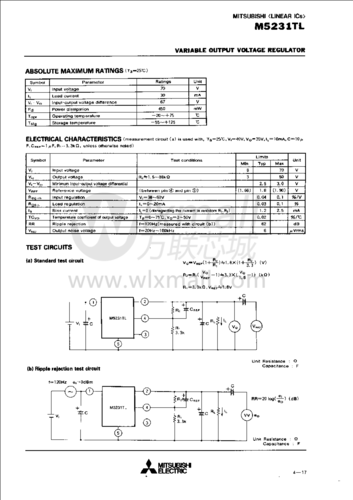 m5231tl_引脚图_电路图(2/6)_mitsubishi - 万联芯城