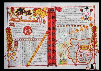 喜迎春节手抄报图片大全