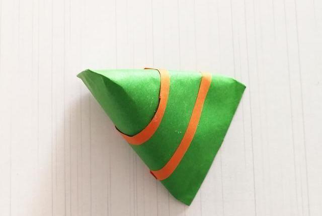 端午节幼儿园手工,用卡纸做粽子,简单易学,有教程