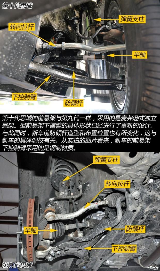 明显的改变 第十代本田思域底盘抢先看