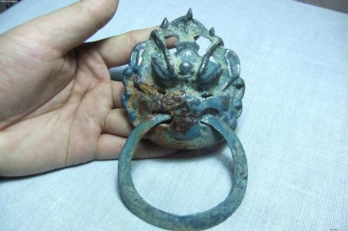唐代泛银白光大铺首价格_唐代泛银白光大铺首图片