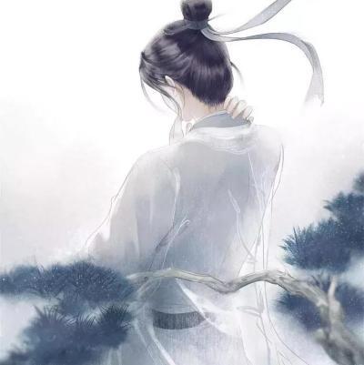古风美男背影