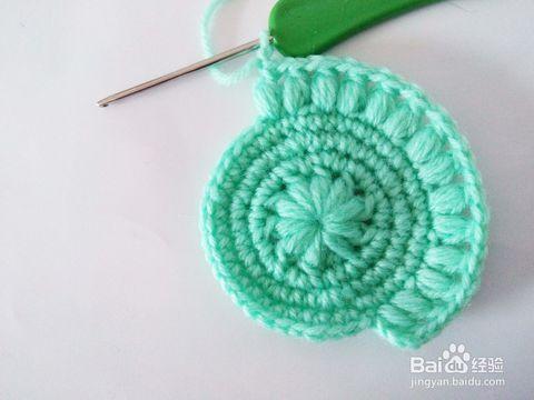 钩针毛线diy漂亮简单的圆形杯垫隔热垫编织