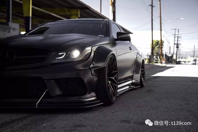 黑武士丨liberty walk 梅德赛斯 奔驰 c63 amg coupe