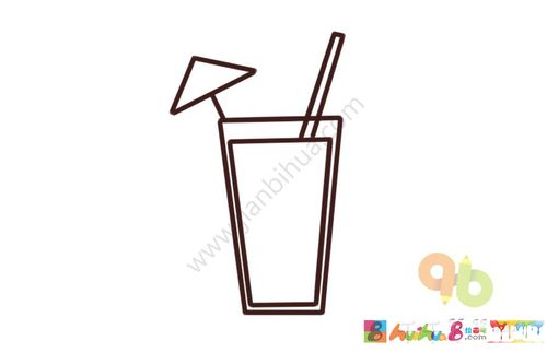 饮料跟夏天更配哦,冰冰凉凉喝一杯,心旷神怡,一起来画饮料简笔画吧!