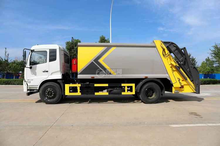 东风天锦vr单桥国六230马力压缩式垃圾车图片