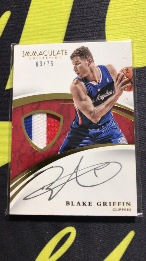 球星卡店官方代拍-nk 0308】panini immaculate篮球 布雷克·格里芬