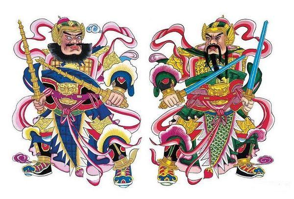 随着时代的发展,门神衍生出很多种类,慢慢被分为文门神,武门神,祈福