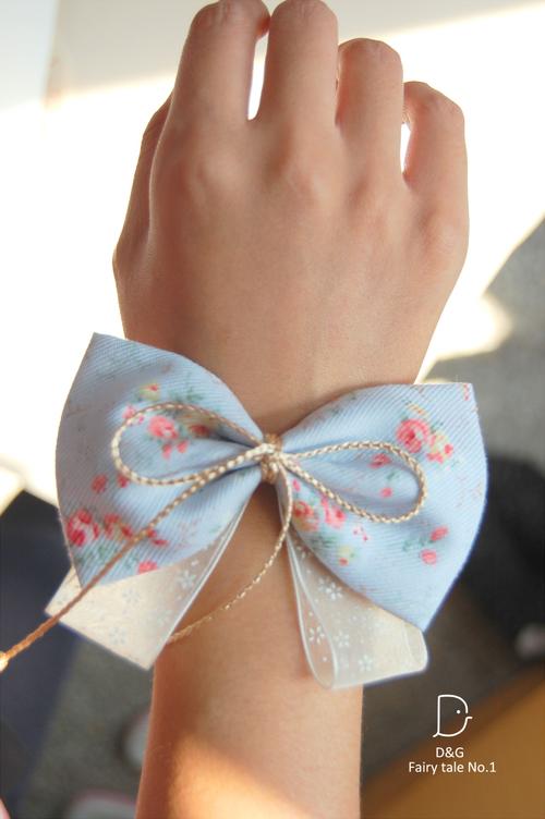 *爱丽丝梦游记* 复古碎花小清新 丝带骸