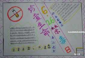 初二年级禁毒手抄报 二年级禁毒手抄报