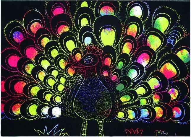 创意美术美育课程之刮画