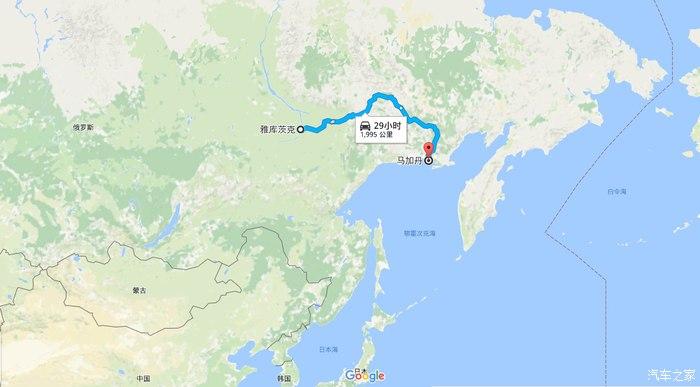 雅库茨克到马加丹超过2000公里碎石路!