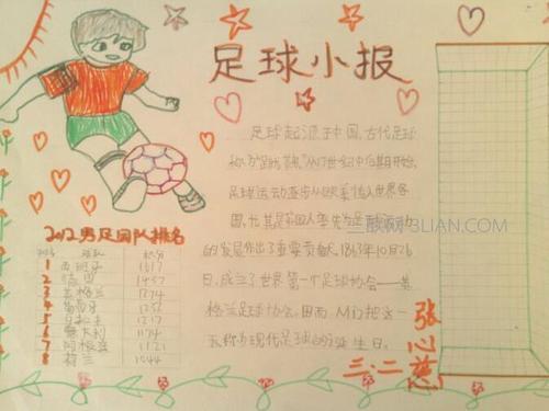 足球手抄报内容大全